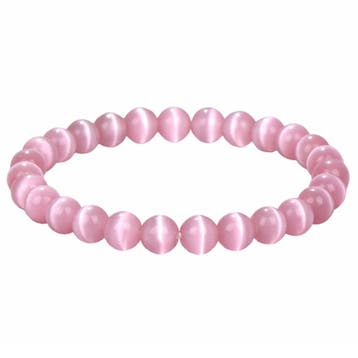 Fako Bijoux - Armband - Cats Eye - Kattenoog - Roze, Verzenden, Nieuw