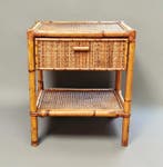 Nachtkastje - Bamboe, Rattan