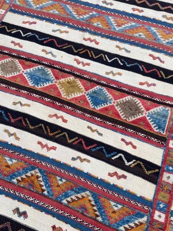 Soumak kelim (unused) - handgeweven - wol - Kelim - 202 cm -, Nieuw