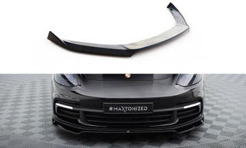 Voorspoiler V.4 Porsche Panamera E-Hybrid 971 Maxton Glans, Ophalen of Verzenden, Nieuw