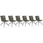 bert plantagie Set Van 6 Eetkamerstoelen Sara - Ongebruikt, Zo goed als nieuw, Blauw, Vijf, Zes of meer stoelen