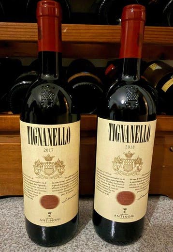2017 & 2018 Antinori, Tignanello - Toscane IGT - 2 Flessen, Nieuw