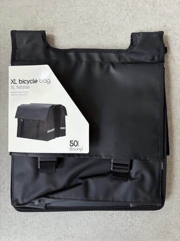 Bicycle bag 50L bisonyl waterfall black — Zeer goed, Nieuw
