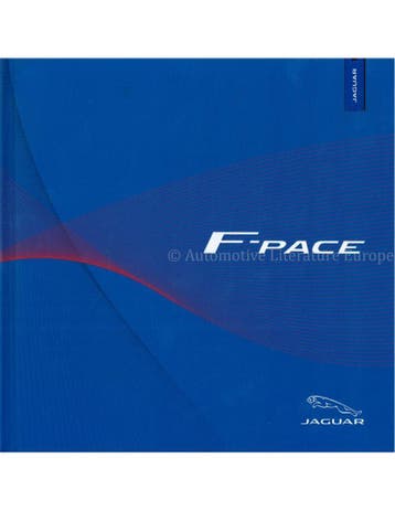 2016 JAGUAR F-PACE MEDIA HARDCOVER BROCHURE ENGELS, Nieuw, Author