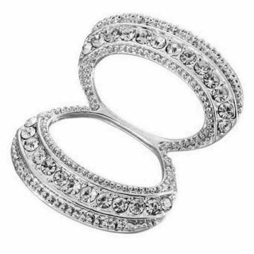 Fako Bijoux - Sjaalklem - Oval Eight Strass - 31x36mm -, Verzenden, Nieuw