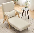 3-in-1 slaap fauteuil met bedfunctie en houten draaiblad, Verzenden, Nieuw, Hout