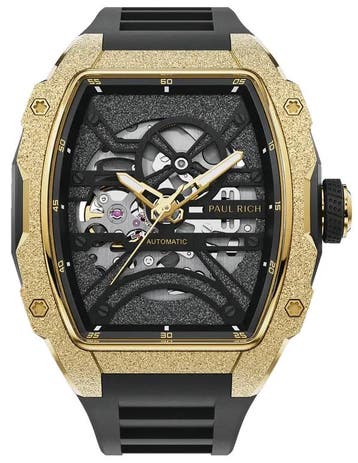 Paul Rich Astro Skeleton Mason Gold FAS24 automatisch, Overige merken, Staal, Verzenden, Polshorloge