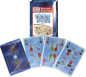 Keezenkaarten 100% Plastic | HOT Games - Gezelschapsspellen, Verzenden, Nieuw