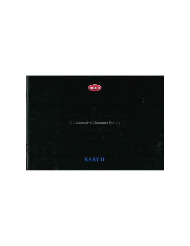 2017 BUGATTI BABY II BROCHURE ENGELS, Boeken, Auto's | Folders en Tijdschriften
