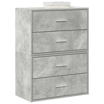 vidaXL Kasten met 2 lades 2 st 60x31x40 cm bewerkt hout, Kinderen en Baby's, Verzenden, Nieuw