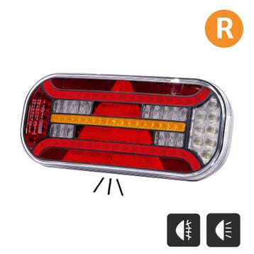 Fristom FT-610 LED Achterlicht Rechts 6-Functies met Kenteke, Auto-onderdelen, Ophalen of Verzenden, Nieuw