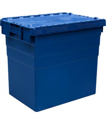 Distributiebak, 600x400x516 mm, euronorm, blauw kunststof,, Ophalen of Verzenden