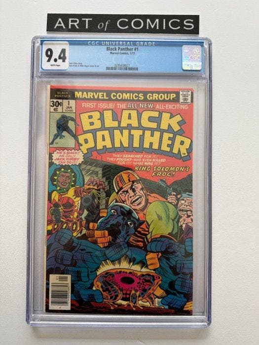 Black Panther #1 - CGC 9.4 - 1st ongoing Black Panther solo, Boeken, Strips | Comics