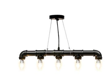 Industriële Waterpijp Hanglamp – Vintage Plafondlamp 5L, Verzenden, Nieuw