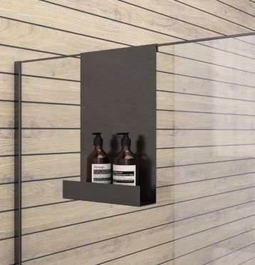 Brauer Doucherek – 25 x 40 cm – Geborsteld Gunmetal –, Ophalen of Verzenden, Nieuw, Rvs, Bad