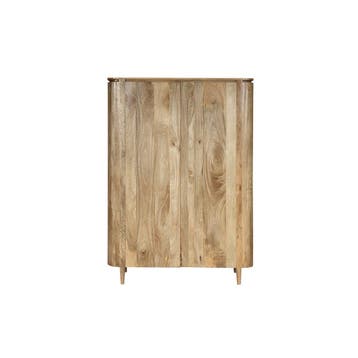 Mangohouten Kast Ovalis 130 cm, Verzenden, Nieuw