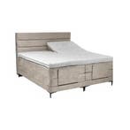 Elektrische Boxspring Oslo, Ophalen of Verzenden, Nieuw, Tweepersoons, Grijs