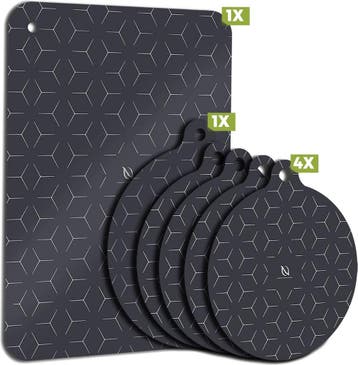 HI NATURE™ Inductie Beschermer set 6 Stuks - Inductie mat -, Ophalen of Verzenden, Zo goed als nieuw