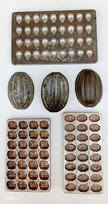 Industriële apparatuur - Chocoladevormen van roestvrij staal