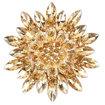 Fako Bijoux - Broche - Bloem - Ster - XXL - Ø 68mm -, Verzenden, Nieuw