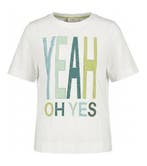 Cartoon T-shirt in maat 38 Wit, Cartoon, Verzenden, Zo goed als nieuw, Wit