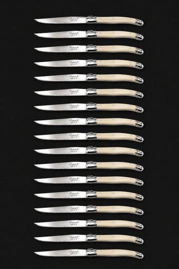 Laguiole - 18x Steak Knives - Pearl - style de -