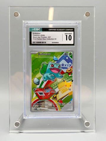 Pokémon Graded card - Bulbasaur - First Partner Illustration, Nieuw