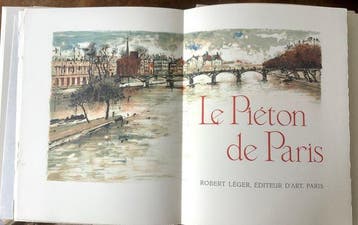 Léon Paul Fargue / Michel de Gaillard - Le piéton de Paris., Antiek en Kunst, Antiek | Boeken en Bijbels