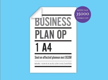 Businessplan op 1 A4 - Marc van Eck 9789047008408, Verzenden, Zo goed als nieuw, Marc van Eck
