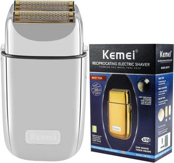 Kemei Folie Scheerapparaat | Metaal | Retourdeal 51% Korting, Witgoed en Apparatuur, Ophalen of Verzenden, Zo goed als nieuw, Scheren en Epileren
