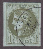Frankrijk - 1c olijf - TTB - Yvert n°39A, Gestempeld