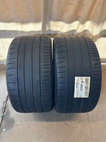 2x Pirelli P-Zero 315/30 R21 Zomerbanden 4,8mm, Ophalen, Gebruikt, 21 inch, Band(en)