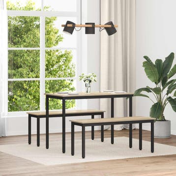 vidaXL Bank Sonoma 110 x 35 x 45 cm Bewerkt hout, Huis en Inrichting, Banken | Bankstellen, Verzenden, Nieuw, Hout