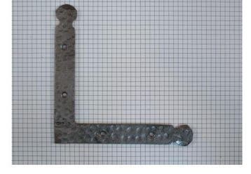 Hoekijzer gesmeed, ijzer blank gelakt, Doe-het-zelf en Verbouw, Verzenden, Nieuw