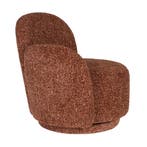 *WOONWINKEL* Dutchbone Rose Draaibare Fauteuil Bordeaux, Huis en Inrichting, Fauteuils, Verzenden, Nieuw, Stof