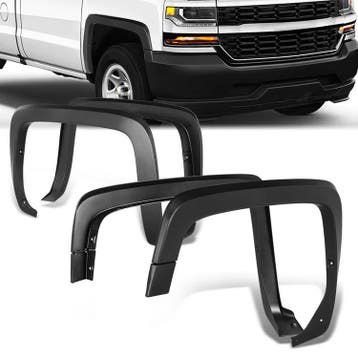 ABS Scherm Verbreders Flat Black Chevrolet Silverado, Ophalen of Verzenden, Nieuw, Chevrolet, Spatbord