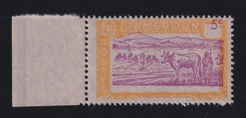 Kameroen 1925/1927 - Kamerun, nr. 109b nieuw**, rand van het, Gestempeld
