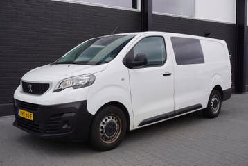 Peugeot Expert 2.0 BlueHDI 120PK Dubbel cabine EURO 6, Stof, Gebruikt, Wit, Onderhoudsboekje