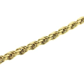 Gouden gedraaide schakelketting, Ophalen of Verzenden, Gebruikt, Goud, Goud