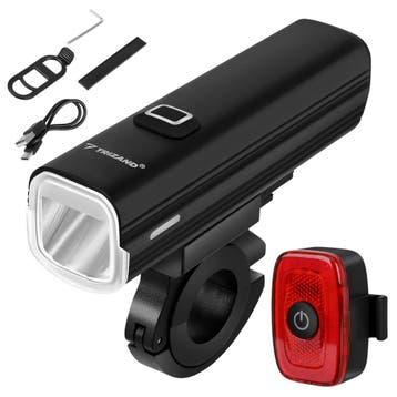 Trizand LED Fietsverlichting 1000 Lumen met Achterlicht,..., Ophalen of Verzenden, Nieuw