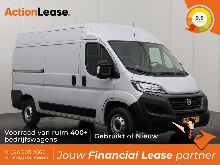 Fiat Ducato Bestelbus L2 H2 2021 Diesel Handgeschakeld, Auto's, Fiat, Dealer onderhouden, Te koop, Zwart, Handgeschakeld, Financial lease