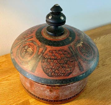Spice box - Hout - Afghanistan - Begin 20e eeuw