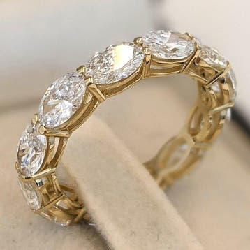 Zonder minimumprijs - Eeuwigheidsring - 14 karaat Geel goud, Sieraden, Tassen en Uiterlijk