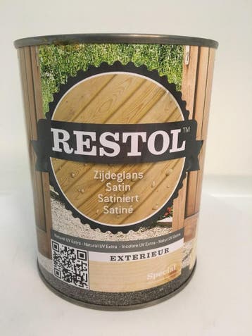Restol Houtolie Zijdeglans 1L Naturel UV Extra, Doe-het-zelf en Verbouw, Verf, Beits en Lak, Ophalen of Verzenden, Nieuw