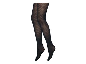 Panty - Harlequin Ruit - Zwart, Verzenden, Nieuw