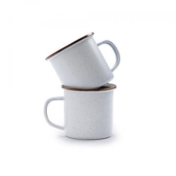 Enamel Mokken Set van 2 - Barebones, Ophalen of Verzenden, Nieuw