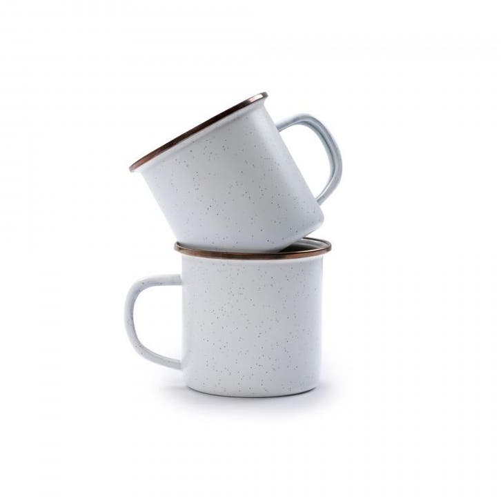 Enamel Mokken Set van 2 - Barebones, Watersport en Boten, Accessoires en Onderhoud, Nieuw, Ophalen of Verzenden