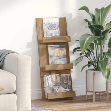 vidaXL Tijdschrift Rek Artisan Eiken 43 x 11 x 102 cm, Verzenden, Nieuw