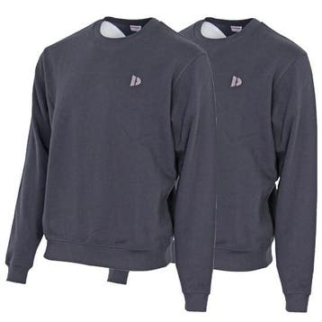 Donnay Donnay Heren - 2-Pack - Fleece Crew Sweater Dean -, Verzenden, Nieuw