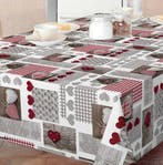 NIEUW: Brocant tafelzeil tafelkleed hartjes met 50% korting, Huis en Inrichting, Keuken | Textiel, Nieuw
